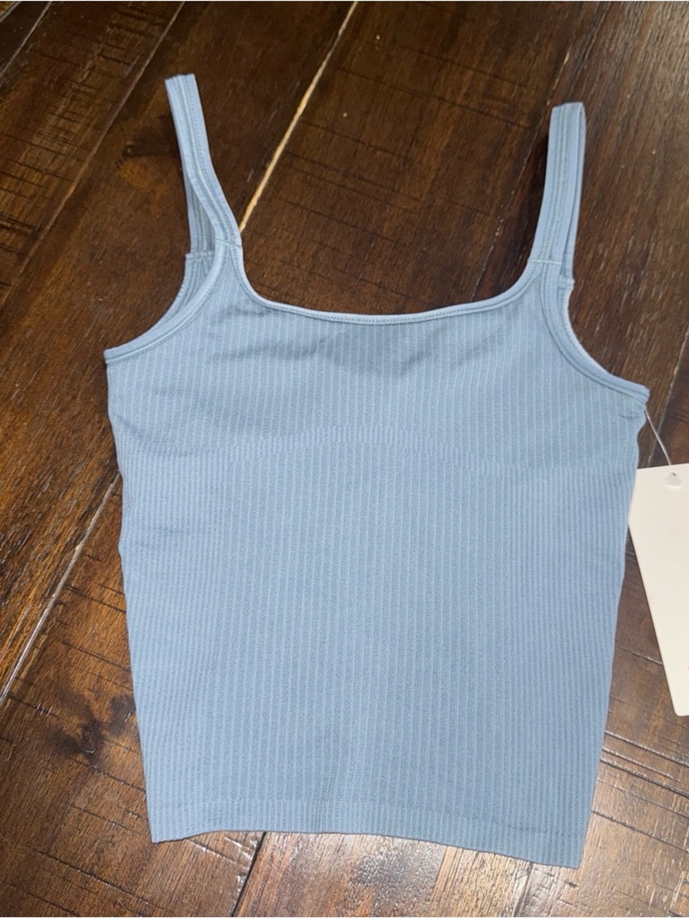 lululemon athletica Ribbed Square-Neck Camisole in Light Blue